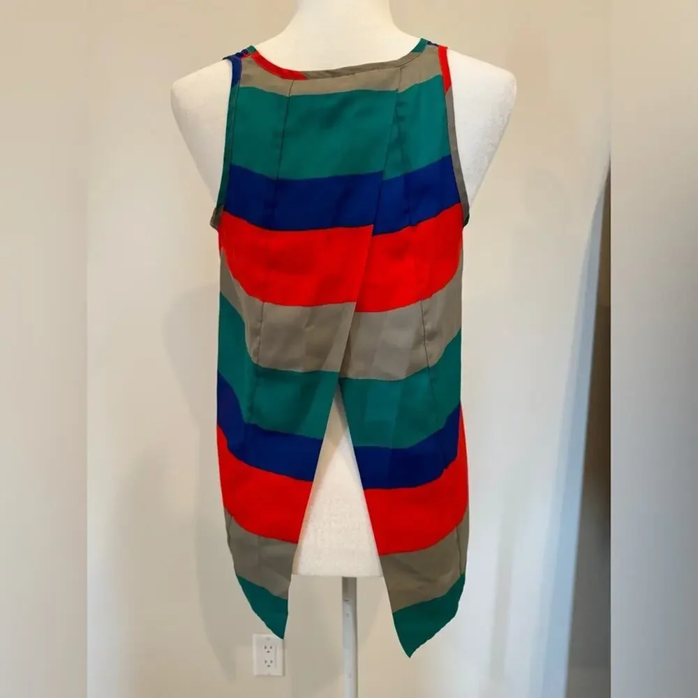 Striped Open Back Tank Top - XS‎